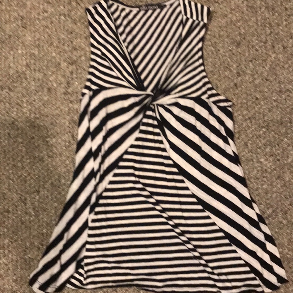 Fun and soft black and cream summer top, size S